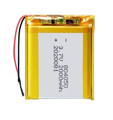 3.7v  KC Rechargeable Lithium Polymer Battery Li Ion Lipo Battery 2000mah 804050