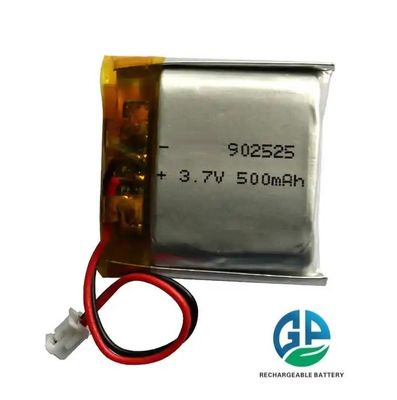 KC CB IEC62133 Approved  Rechargeable 3.7v Lithium Polymer Battery 500mah 902525 Li Polymer Battery