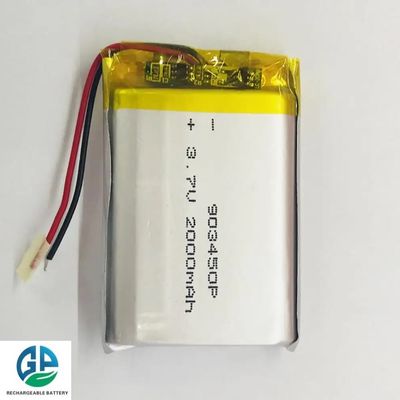 High Discharge Rate Battery 30C Max60C Rechargeable  903450 3.7V 2000mah Lipo Battery 3.7V Li-Polymer Battery