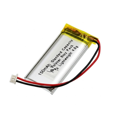 150mAH Standard Capacity Li Polymer Battery Pack for Lightweight 4.6g Customized
