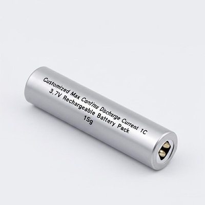 Customized Max Continuous Discharge Current 1C Rechargeable Battery Pack with 3.7V Voltage and 15g Weight