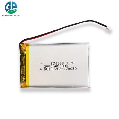 2000mAh 3.7V Lithium Polymer Battery with 500 Times Cycle Life for Electric Forklifts