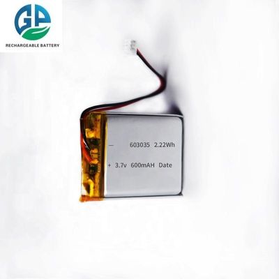 High Discharge Rate 3.7V 600mAh Lithium Polymer Lipo Rechargeable Battery for Smart Watches