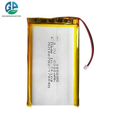 High Capacity 5000mAh 3.7V Lithium Polymer Battery with 500 Times Cycle Life Rechargeable LiPo Battery