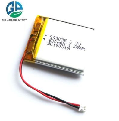 KC Approved 503035 Lipo Battery 3.7V 500mAh Lithium Polymer Rechargeable Battery for Beauty Devices