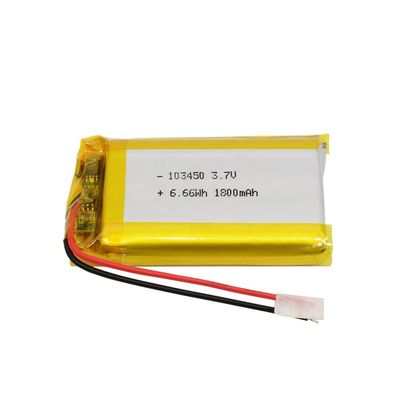 2000mAh 3.7V UN38.3/IEC62133 Certified Lithium Polymer Battery with 500 Cycle Life