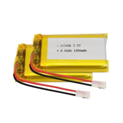 3.7V 1800mAh IEC62133 UN38.3 Approved Lithium Polymer Lipo Rechargeable Battery