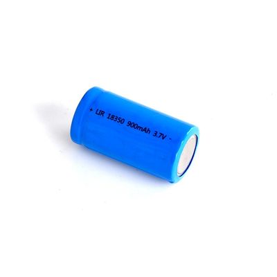 18350 Rechargeable Lithium Battery 3.7V 900mAh with 500 Cycles for Flashlights and Portable Devices
