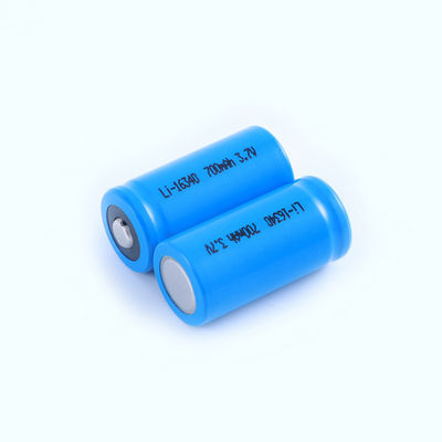ICR16340 Lithium Ion Battery 3.7V 700mAh with 500 Cycle Life for Flashlights and Toothbrushes
