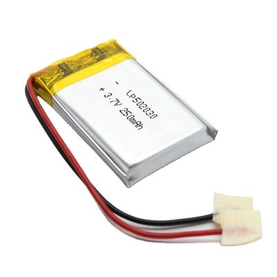 3.7V 250mAh 502030 Lithium Polymer Battery Pack LiPo Rechargeable Battery UL1642 IEC62133 Certified