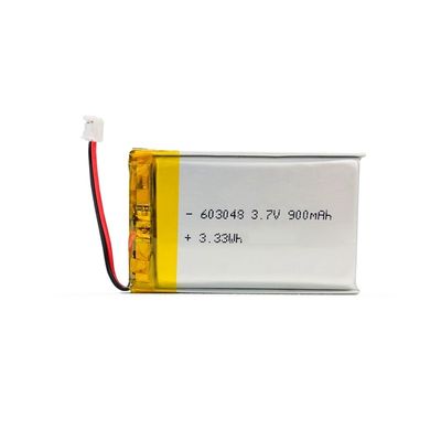 High Discharge Rate Battery 603048 Rechargeable 3.7 V 900mah Lipo Lithium Polymer Battery Pack RoHS
