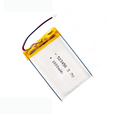 523450 Lipo 3.7V 1000mAh KC Battery with 500 Times Cycle Life for Solar Light