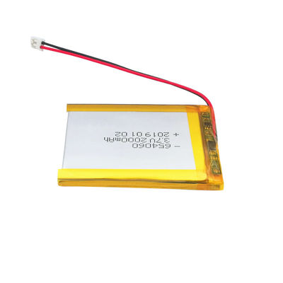 UN38.3 Certified 2000mAh 654060 Li Polymer Battery Pack - High Capacity Lipo Battery