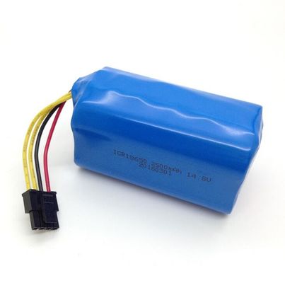 18650 Lithium Battery Pack 14.8V 2500mAh with 5C Discharging Rate for Power Tools and Solar Lights