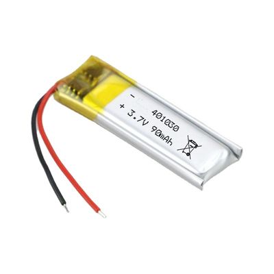 IEC62133 3.7V 80mAh 401030 Rechargeable Lipo Battery